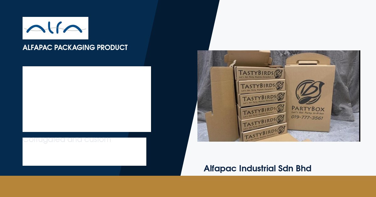 Customize catering box packaging by Alfapac Industrial Johor Bahru