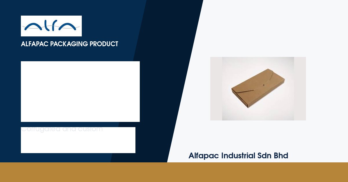 Corrugated folder packaging by Alfapac Industrial Johor Bahru