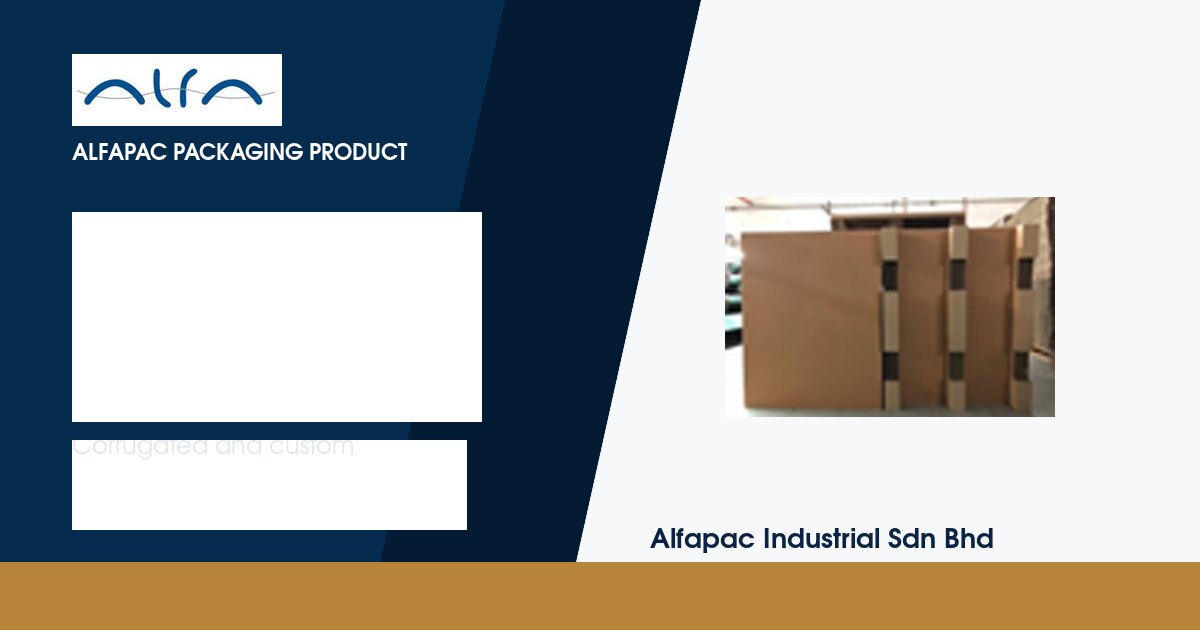 Heavy duty corrugated pallet packaging by Alfapac Industrial Johor Bahru