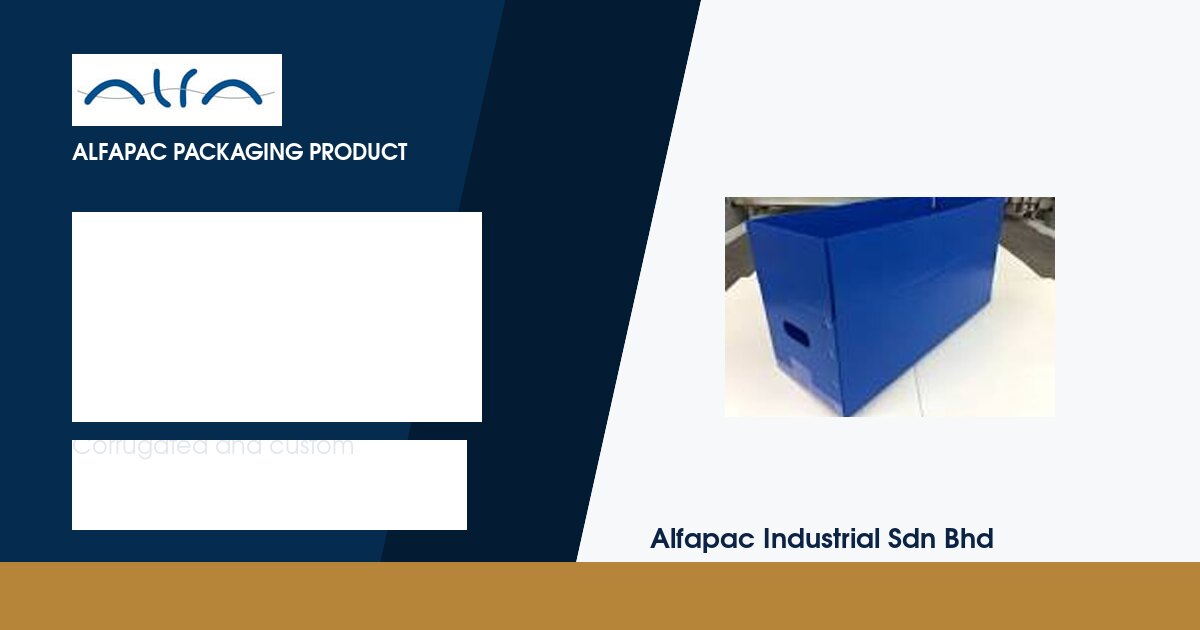 PP box packaging by Alfapac Industrial Johor Bahru