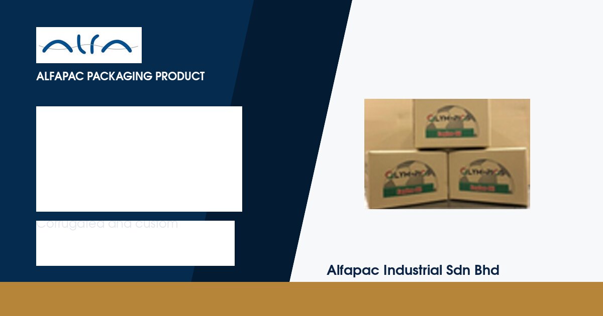 Slotted corrugated box packaging by Alfapac Industrial Johor Bahru